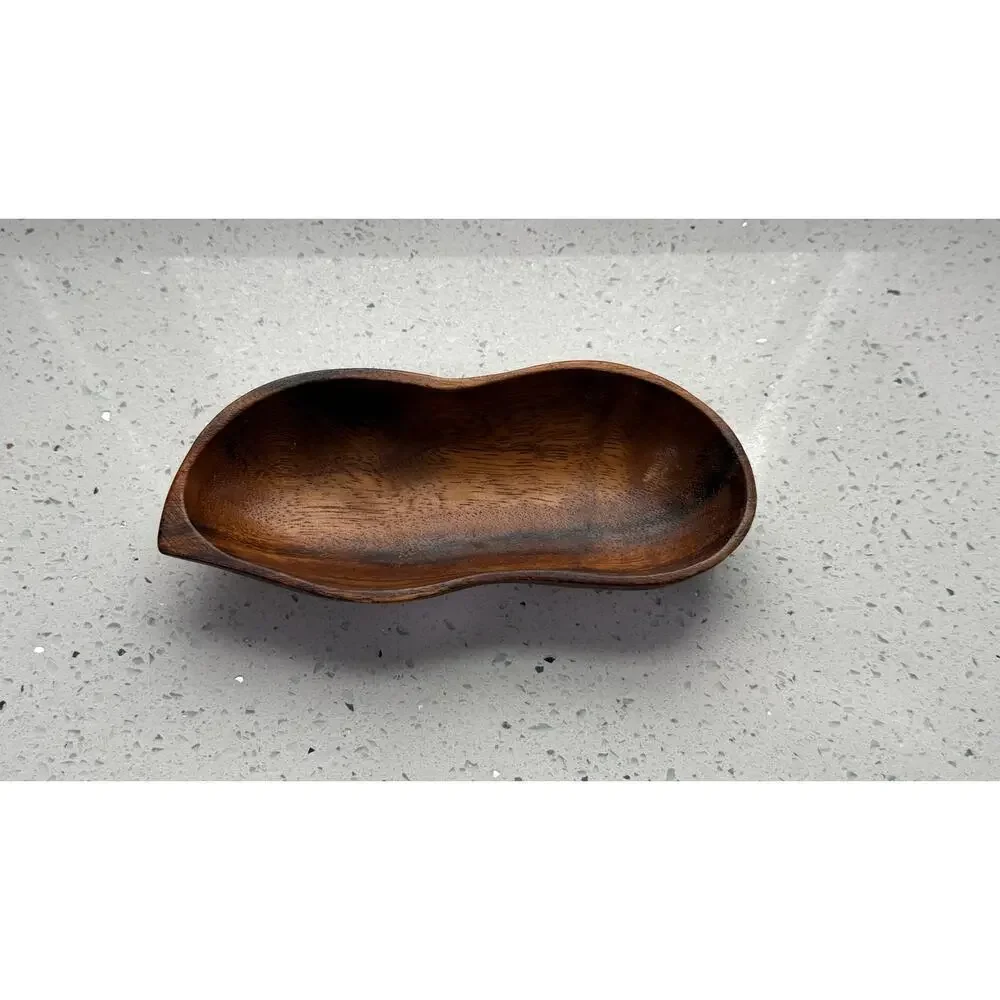 Genuine Monkey Pod Wood Bowl Handcrafted in the Phillipines 8